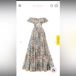 Original Size XL Floral Selkie Dress